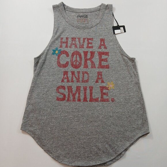 Coca-Cola Unity Collection 1971 Women's Grey Tank Top Small - Picture 1 of 9